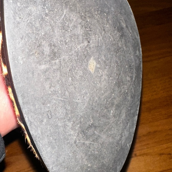 Kate Spade Romia Leopard Hair Calf Leather Side Zip Lace Front Flat Boot Size 9 - Picture 5 of 8